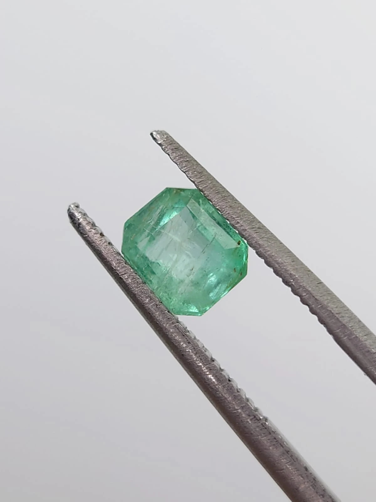 0.75ct Natural Emerald Octagon Shape Loose Gemstone from Panjshir Afghanistan — view 4